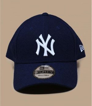 blue wool NY cap Winterized 940 NY navy